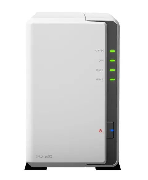 Synology DS216se NAS Refurbished – 2-Bay NAS mit 16TB Unterstützung | Kompakt & Effizient Synology