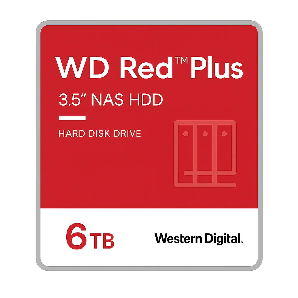 Western Digital Red 6 TB (5400RPM, 3,5 Zoll, SATA III, 256MB Cache) Festplatte WESTERN DIGITAL